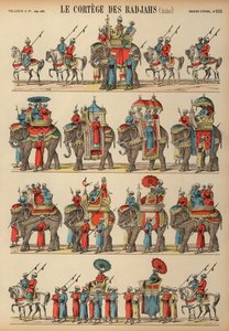 Procession of Indian Rajahs by French School