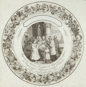 Product label for a French sweetshop by French School