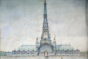 Project refused to modify the Eiffel Tower for the 1889 exhibition by Gustave Raulin