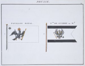 Prussian Flags, from a French book of Flags, c.1819