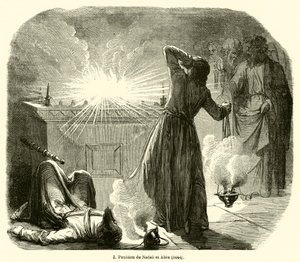 Punishment of Nadab and Abihu by French School
