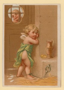 Putto Playing by French School