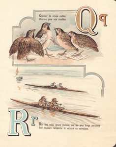 Quail, quartet, rat, race by French School