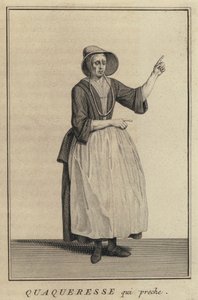 Quaker woman preaching