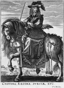 Queen Christina of Sweden (1626-89) on horseback