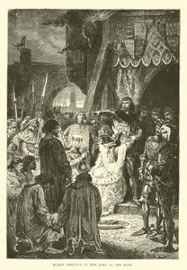 Queen Philippa at the Feet of the King by French School