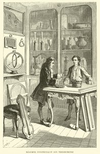 Reaumur Constructing His Thermometer by French School