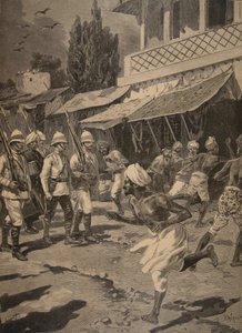 Rebellion in Bombay, illustration from Le Petit Journal: Supplement illustre, 1898 by French School