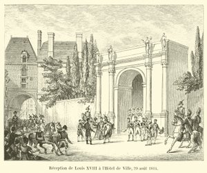 Reception of Louis XVIII at the Hotel de Ville, August 29, 1814