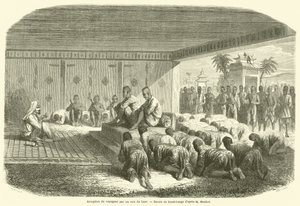 Reception of the Traveler by the Kings of Laos by French School