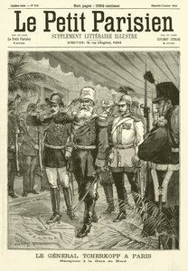 Reception of Russian General Chertkov at the Gare du Nord, Paris (engraving)