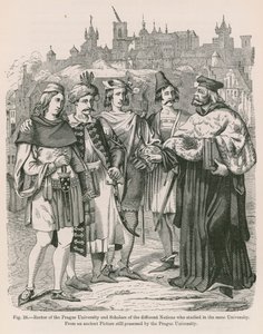 Rector of the Prague University and Scholars of the Different Nations who studied in the same University by French School