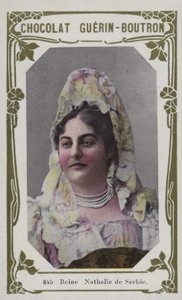 Queen Nathalie of Serbia by French School