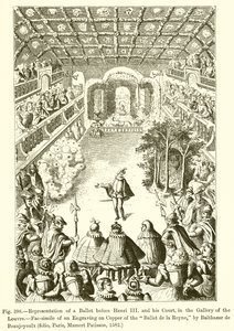 Representation of a Ballet before Henri III and His Court, in the Gallery of the Louvre by French School
