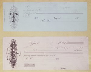 Requests to pay, issued in Troyes in the 1840s by French School