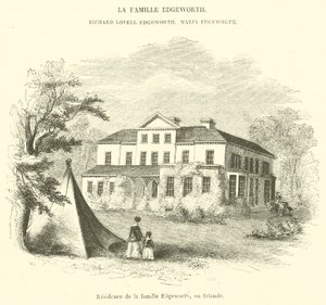 Residence of the Edgeworth Family, Ireland (engraving) by French School