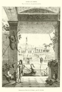 Restoration of a View of Pompeii (engraving)