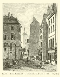 Remains of the Chatelet, Rue de la Saulnerie, demolished in 1855 by French School