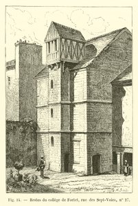 Remains of the College of Fortet, rue des Sept-Voies, no 27 by French School