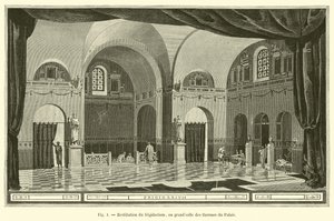 Restoration of the Frigidarium, or Great Hall of the Baths of the Palace