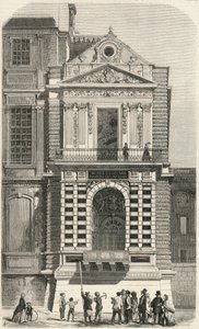 Restoration of the windows known as Charles IX at the Louvre in the 19th century - Engraving from 