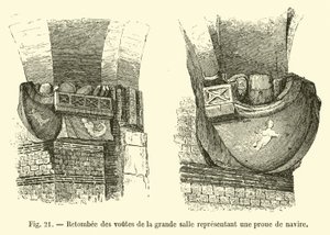 Vaults of the Great Hall Representing a Ship