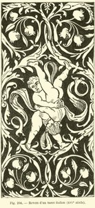 Reverse of an Italian Tarot Card by French School