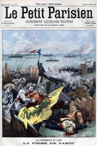 Boxer Rebellion (1898-1900): The allies capture Takou in China - in "Le Petit Parisien" by French School
