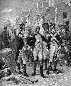 Richard-Lenoir (Francois Richard Lenoir 1765-1839), French industrialist, leader of the 8th Legion, occupying Avenue de Vincennes to defend Paris in 1814
