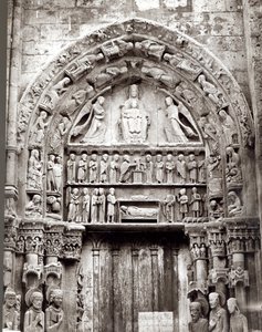 Right bay of the Royal Portal, mid-12th century by French School