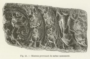 Scrollwork from the same monument by French School