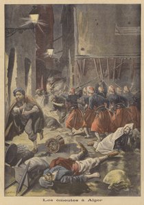 Riots in Algiers by French School