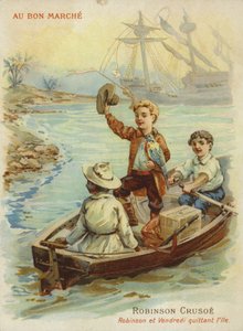 Robinson Crusoe in Rowing Boat