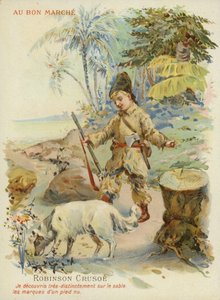 Robinson Crusoe with Dog by French School