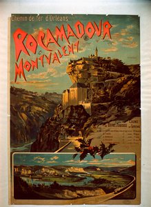 Rocamadour and Montvalent, c.1900 by French School