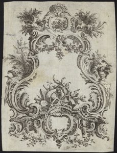 Rococo Design for a Frame by French School