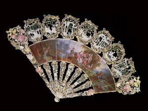 Rococo fan, 1730