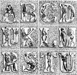 Romantic Alphabet by French School