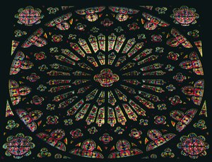Rose Window by French School