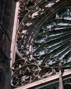 Rose window (detail) by French School
