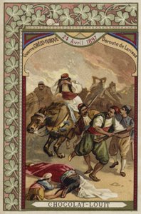 Rout of the Greeks at Larissa, Greco-Turkish War, 24 April 1897 by French School