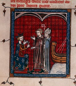 King Philip II and Patriarch, illustration from the 