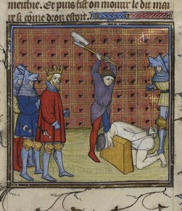 Leaders of the Jacquerie uprising against the French nobility beheaded on the orders of the King of Navarre, from the 