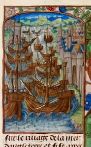French fleet attacked at Sluys, from 