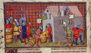 Looting of a house by French School