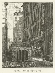 Sewer Street, 1840 by French School