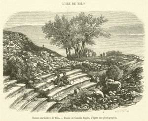 Ruins of the theater of Milo by French School