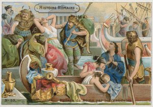 Sack of Rome by the Vandals, 455 by French School