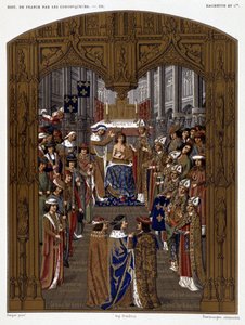 Coronation of Charles VI - in Les Chroniqueurs de l