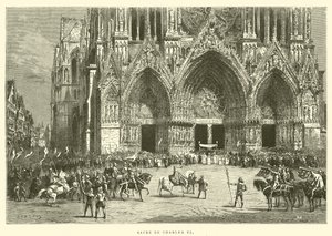 Coronation of Charles VI by French School